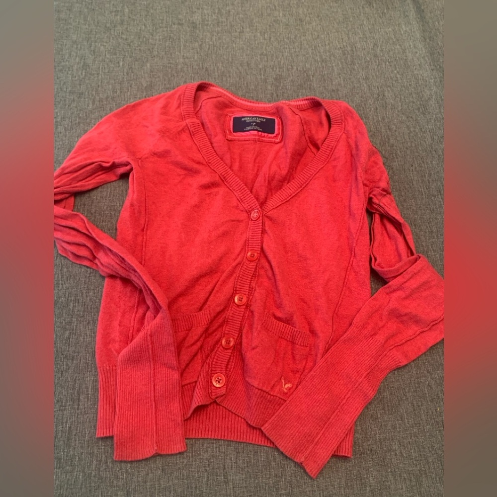 American Eagle Pink Cardigan